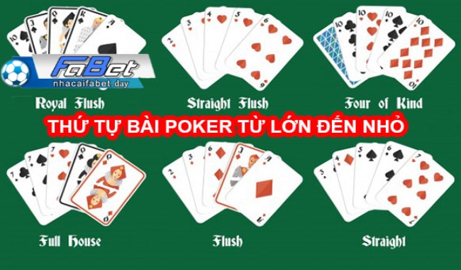 Bộ bài sử dụng khi chơi bài poker